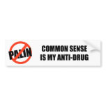 Common sense is my anti-drug bumper stickers