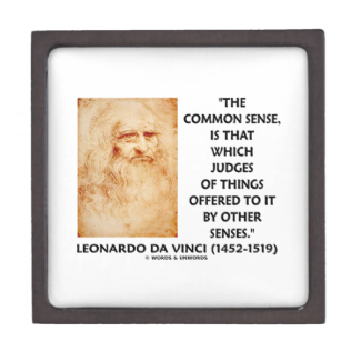Common Sense Judges Of Things Leonardo da Vinci Premium Gift Box