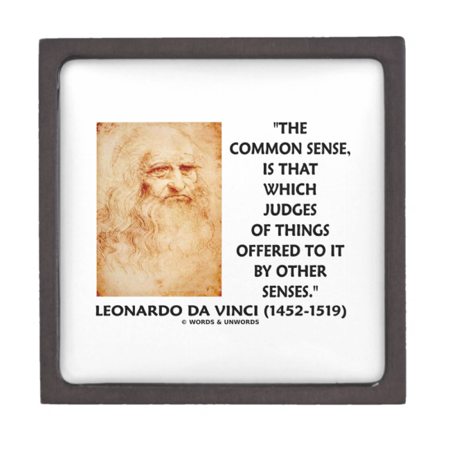 Common Sense Judges Of Things Leonardo da Vinci Premium Gift Box