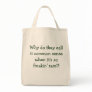 "Common Sense" reusable grocery bag