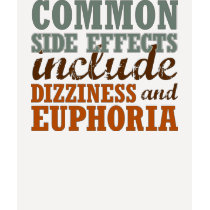 Common Side Effects Raglan Sleeve T-shirt by GSquared Common Side Effects Raglan Sleeve T-shirt
