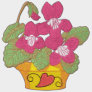 Common Violets In Pot embroidered shirts by ZazzleEmbroidery Common Violets In Pot embroidered shirts