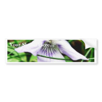 Common White Blue Dog Violet bumper stickers