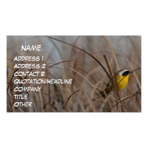 Common Yellowthroat Business Card