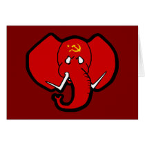 Communelephant Red Elephant cards by toxiferousdark Communelephant Red Elephant cards