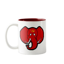 Communelephant Red Elephant Mugs