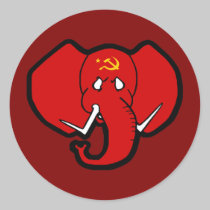 Communelephant Red Elephant stickers