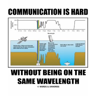 Communication Hard Without Being Same Wavelength shirt