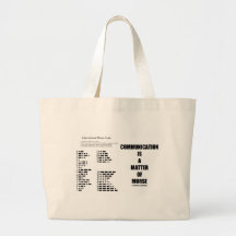 Communication Is A Matter Of Morse Canvas Bags