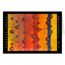Communication through dimensions card