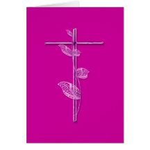 Communion verse pink girls PERSONALIZE Greeting Card
