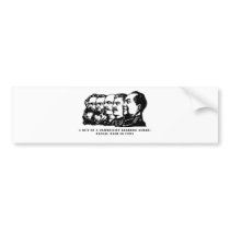 Communism facial hair bumper sticker