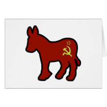 Communist Donkey cards by AmericanElephant Communist Donkey cards