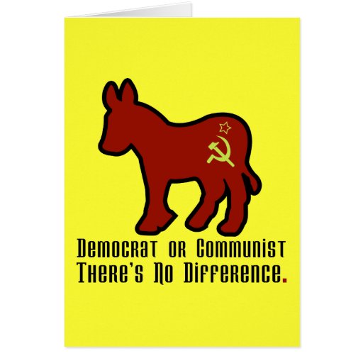 Communist Donkey Greeting Cards