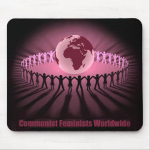 Communist Feminist PC mousepads by vx1345 Communist Feminist PC mousepads