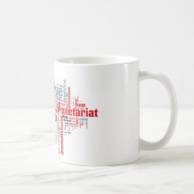 Communist Manifesto Word Cloud Mug