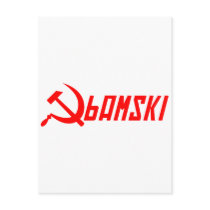 Communist Obama Post Card