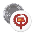 communist party usa pinback buttons