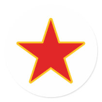Communist Red Star Sticker
