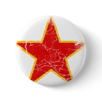 Communist Red Star Vintage Pinback Button