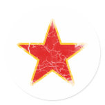 Communist Red Star Vintage Stickers