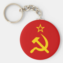 Communist Russia Flag USSR Keychains