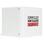 COMMUNIST SOCIALIST OBAMANIST VINYL BINDER