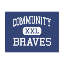 Community - Braves - High School - Nevada Texas postcards by customteamsportswear Community - Braves - High School - Nevada Texas postcards