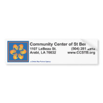 Community Center Bumper Sticker bumper stickers