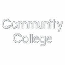 Community College embroidered shirts