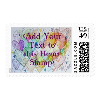Community Hearts Love Postage Stamps