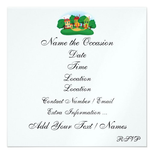 Community - Neighborhood Event - SRF Custom Invitations