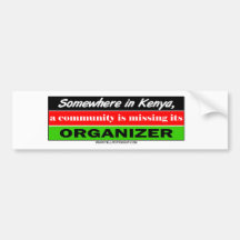 Community Organizer Bumper Sticker