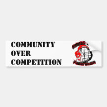 Community Over Competition Bumper Sticker
