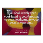 Community Service Deuteronomy 15-11 cards
