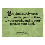 Community Service Deuteronomy 15-11 cards