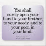 Community Service Deuteronomy 15-11 Mousepad