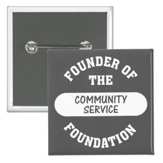 Community service starts with me as the foundation pins