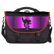 Commuter Bag Black Cat Purple