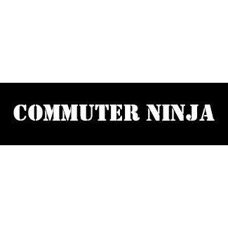commuter ninja bumpersticker