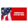 Comn sense is my anti-drug personalized photo card