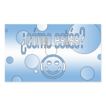¿Cómo Estás? Argentina Flag Colors Pop Art Rectangular Stickers