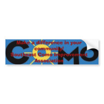 como logo, Make a difference in your community!... bumper stickers