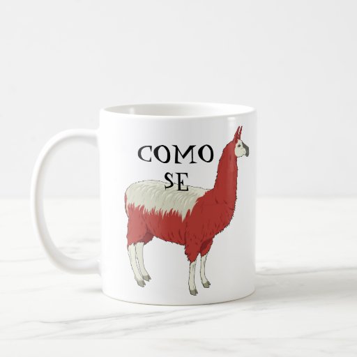 Como Se Llama Mug with llama image | Zazzle