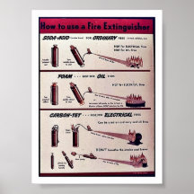 Cómo utilizar un extintor poster