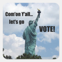 Com'on Y'all...Let's go VOTE! Stickers