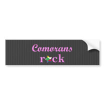 Comorans Rock - Cute Pink Bumper Stickers