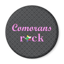 Comorans Rock - Cute Pink Fridge Magnet