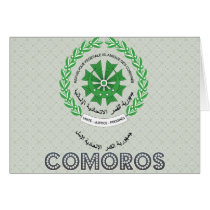 Comoros Coat of Arms Card