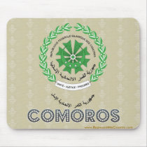 Comoros Coat of Arms Mouse Pads